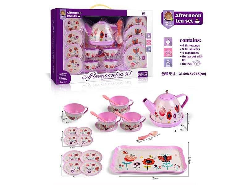 Tinplate Tea Set 18PCS