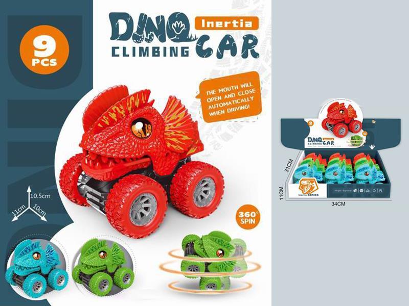 9PCS Friction Dinosaur Bigfoot Cart