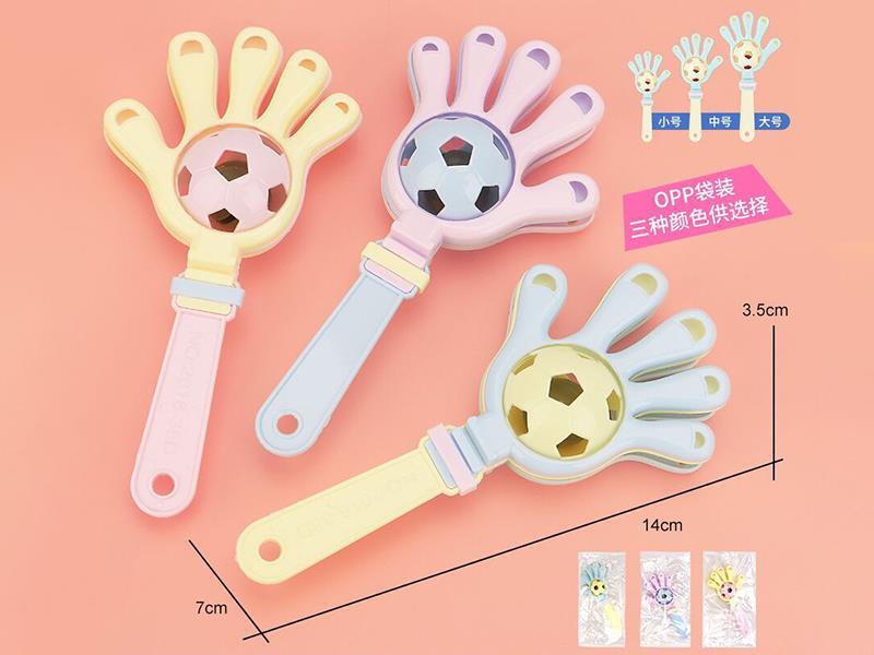 1pcs Small Football  Hand Clapper Rattles