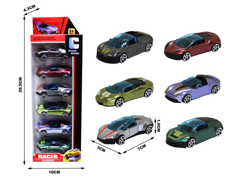 Silde Cars 6pcs