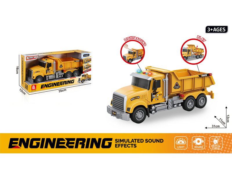 1:16 Sound And Light Inertial Transport Vehicle (Package 3*Ag13)