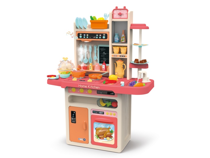 93.5cm Spray Kitchen(With Spray, Egg Steamer, Light And Music, Water Outlet)65PCS