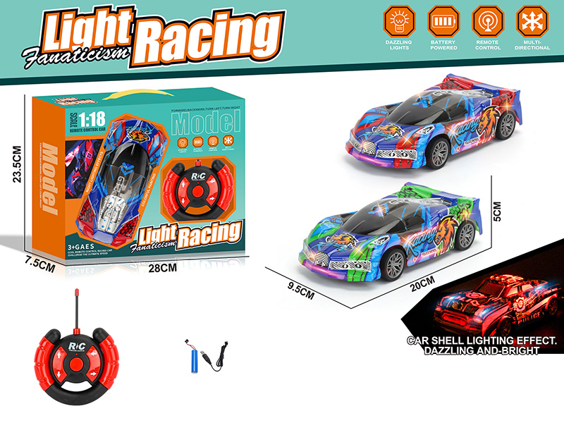 1:18 4CH R/C Racing Car(Included Batteries)