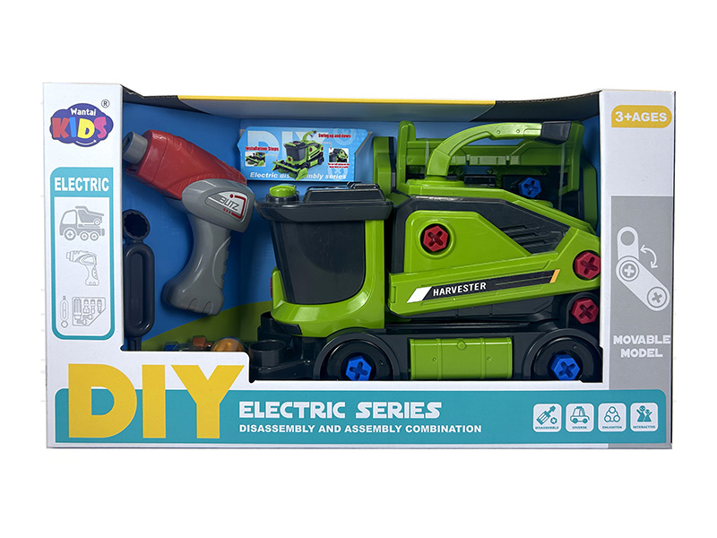 Electric Series DIY Disassembly And Assembly Farm Harvester