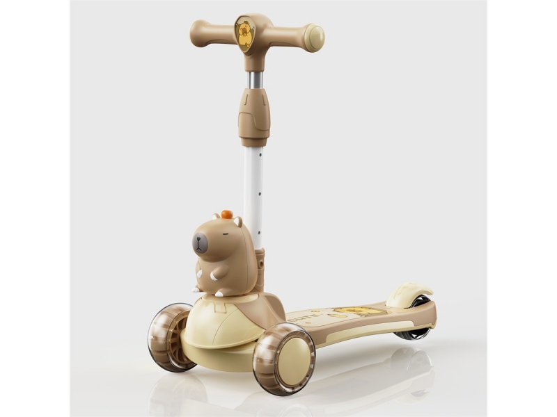 Cartoon One-Button Foldable Scooter For Kids
