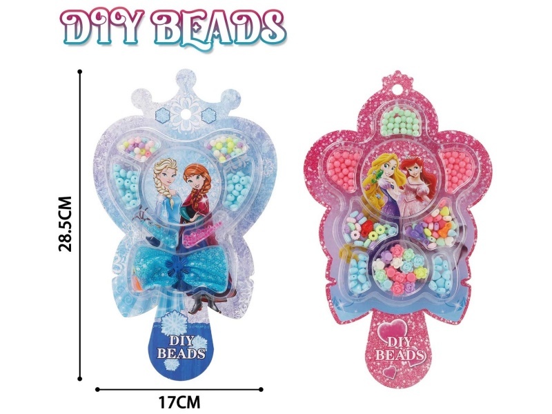 Snow Princess Card Macaron Bead