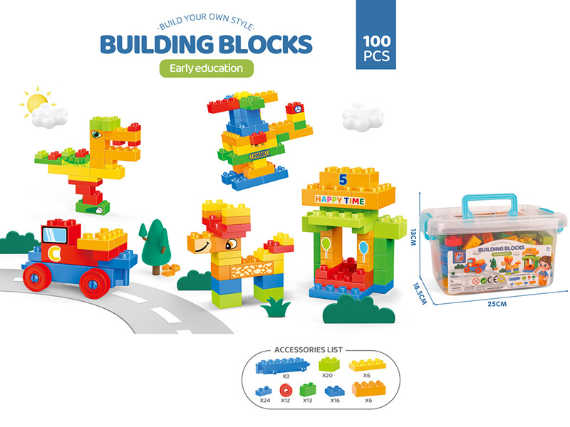 100PCS Building Blocks