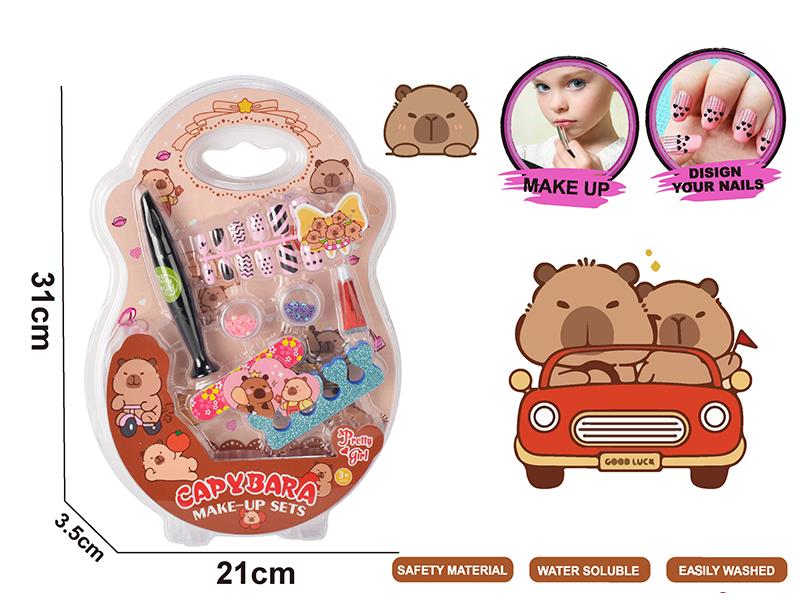 Capybara Nail Art Set