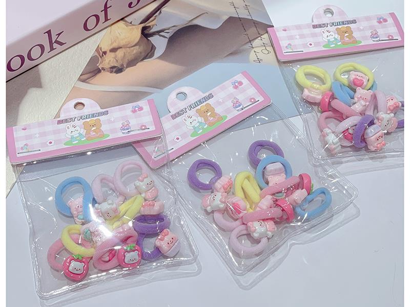 Girls' Rubber Band Accessory Set Of 24 Pieces