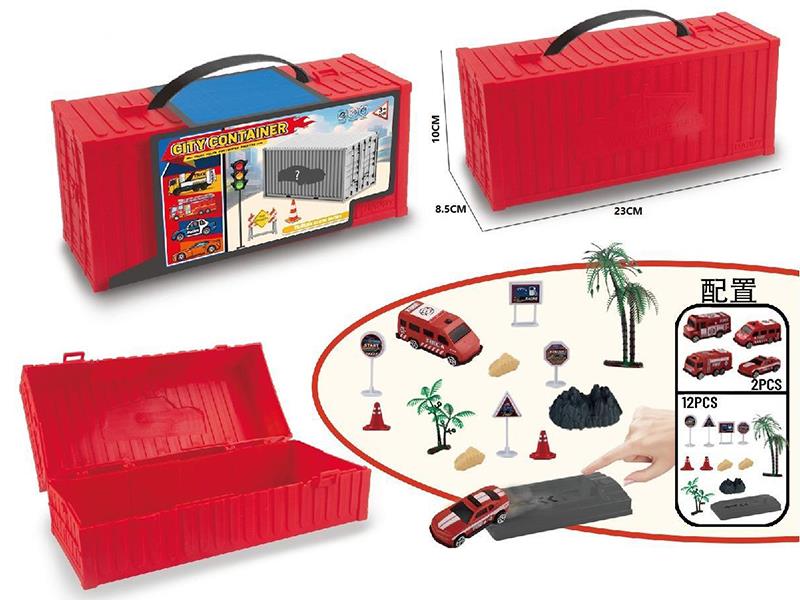 City Container Ejection Fire Fighting Racing Car