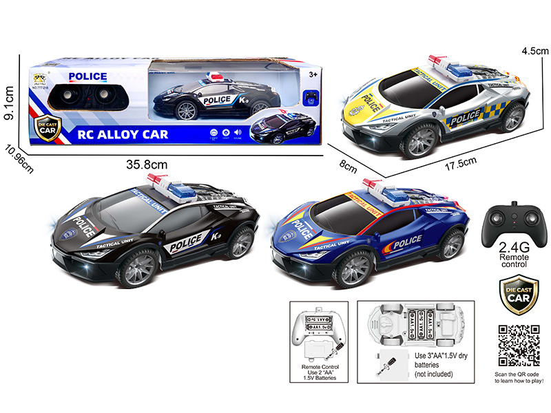 2.4G Remote Control Alloy Car With Music