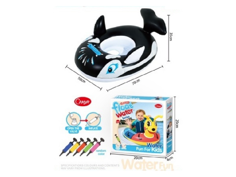 Children'S Swimming Ring + Air Pump [Shark]