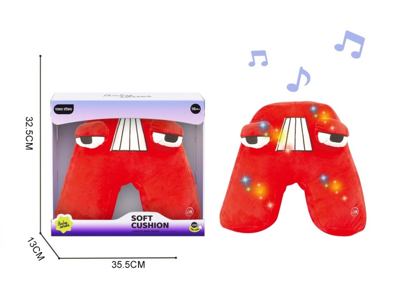 Alphabetic Plush Soothing Pillow - A