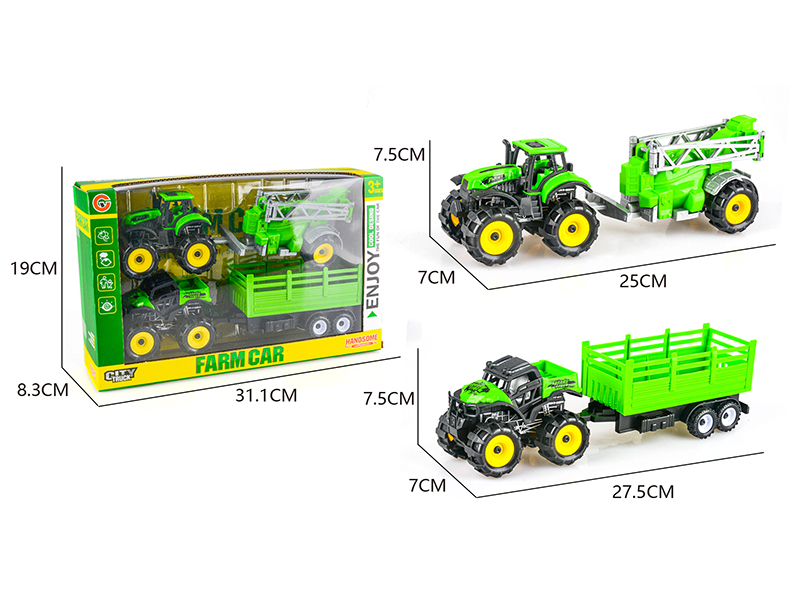 2 Friction Off-Road Farm Cars Set