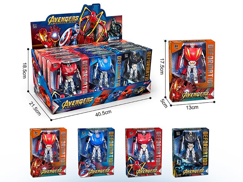 Transformation Car Model Toys 12pcs