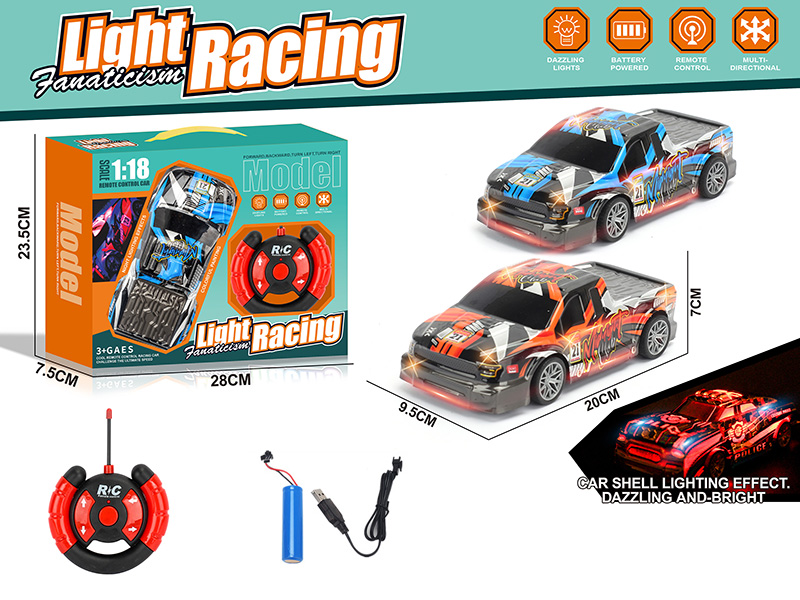 1:18 4CH R/C Racing Car(Included Batteries)