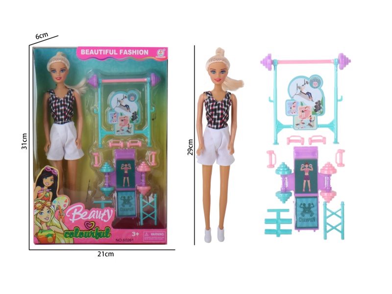 11.5-Inch Injection-Molded Hand-Blown Air Body Feet Sports Girl