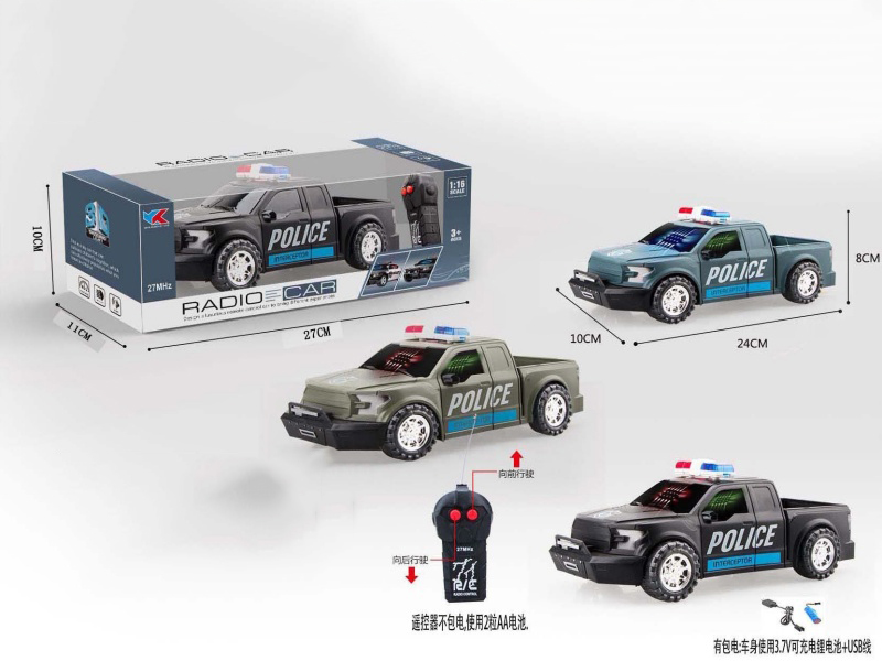 F150 Ford Raptor 1:16 2CH Remote Control Police Car