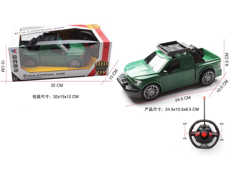 1:16 4CH Steering Wheel F150 Ford Off-Road High Door Simulation Car: With 3D Lighting (Battery Not Included)