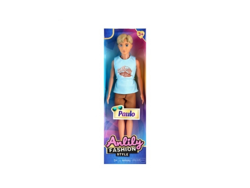 11.5-Inch Solid Male Doll (Brown Skin Color)