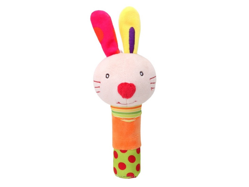 Vocal Rabbit Baby Soothing Hand-Cranked Stick