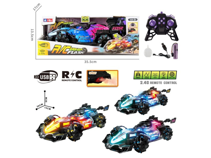 Remote Control Pvc F1 Stunt Car (With Battery Included)