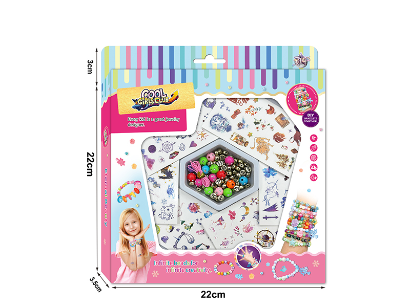 DIY Beads & Tattoo Sticker Set