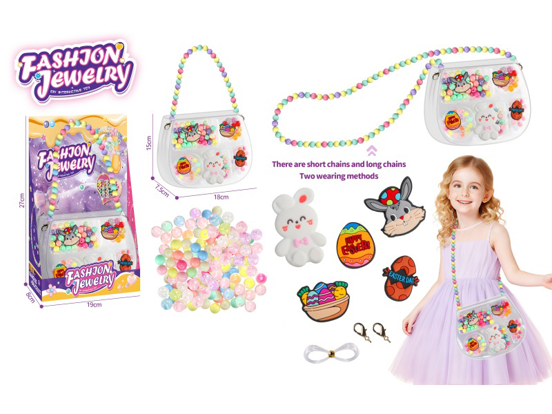 DIY Beads Crossbody Bag 2-In-1 Handmade Easter Theme