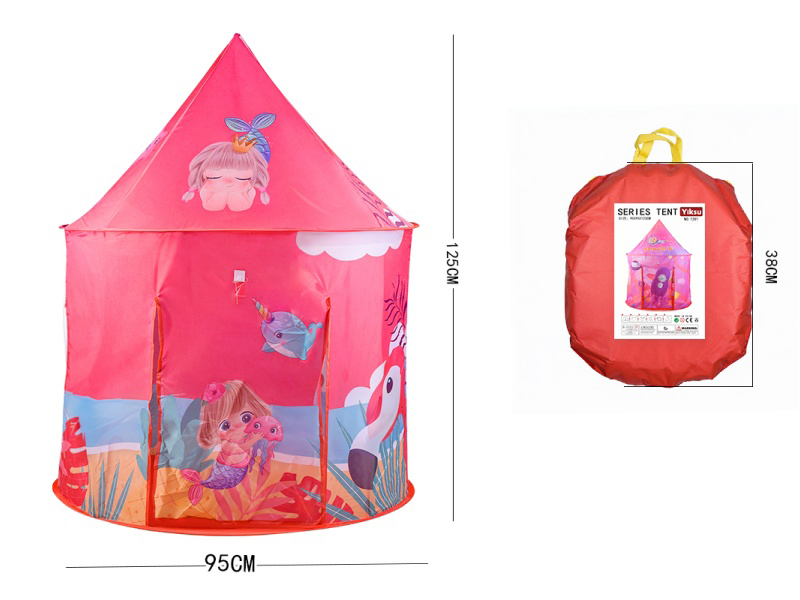 Red Princess Yurt - Children's Tent Ball Pool