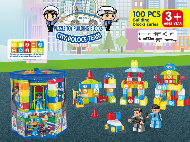 Police Building Blocks 100pcs