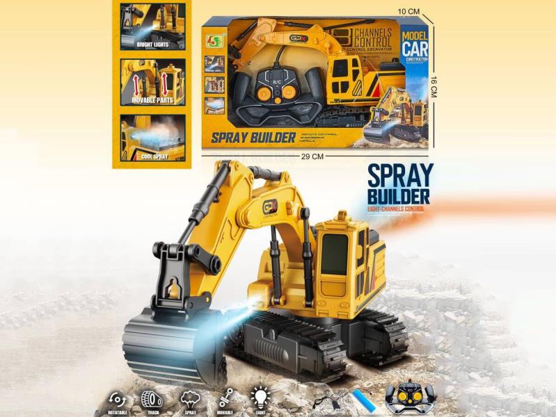 49 Frequency 1:18 Engineering Remote Control Sprayer Truck with Lights