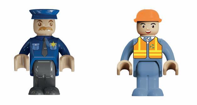 Figurine Police Officer + Cleaner