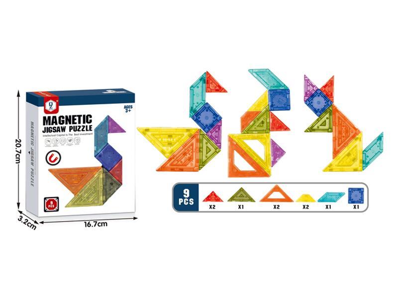9PCS Magnetic Puzzle