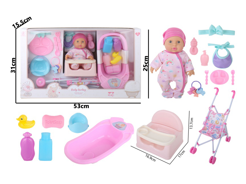 10-Inch Full-Body Rubber Dolls (Without Gender Features) For Bathtub, Dining Chair, Plastic Trolley Accessories