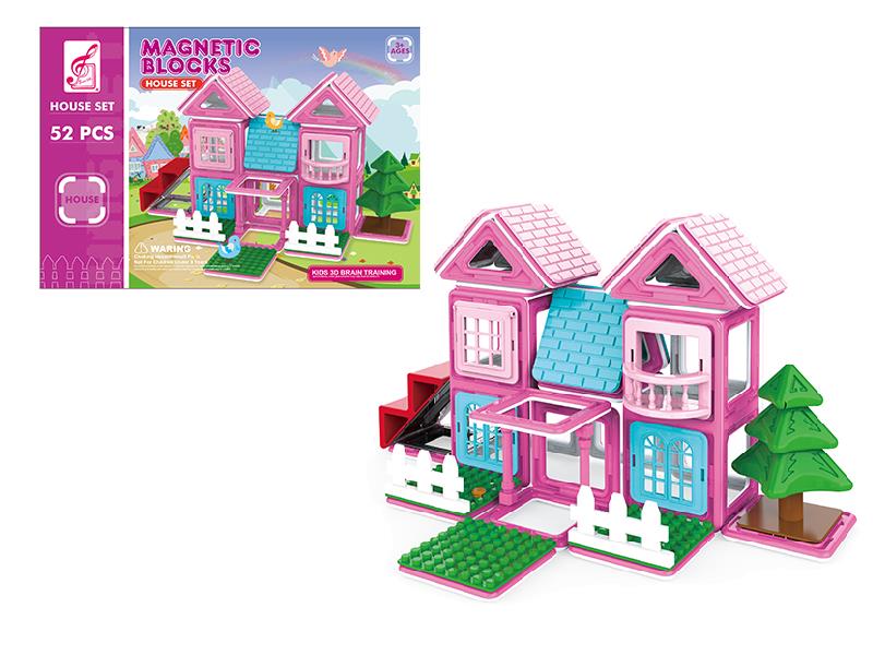 Girl Series House Magnetic Building Blocks 52pcs