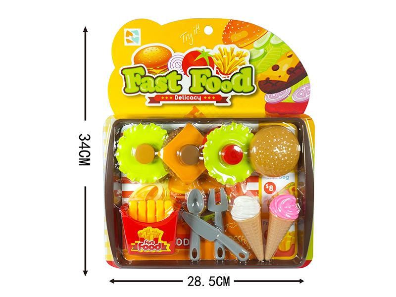 Simulation Hamburger French Fries Ice Cream Set