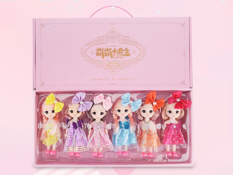 6.5" Fashion Dolls 6pcs