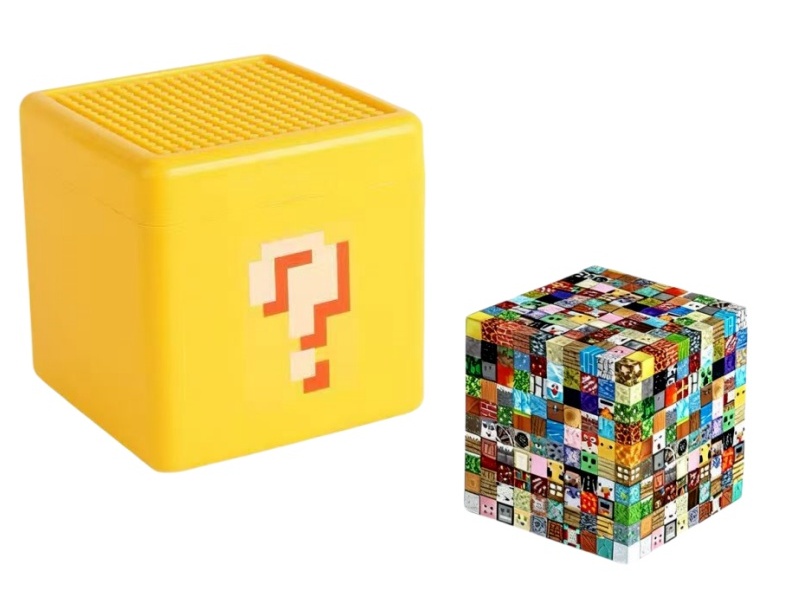 200pcs Magnetic Cube Building Blocks +10pcs Dolls
