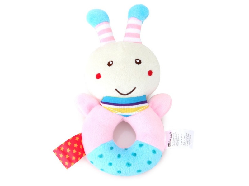 Sound-Sounding Bee Baby Soothing Round Rattle
