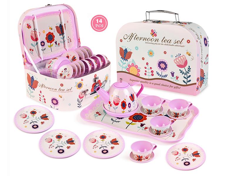 Tinplate Tea Set 14PCS