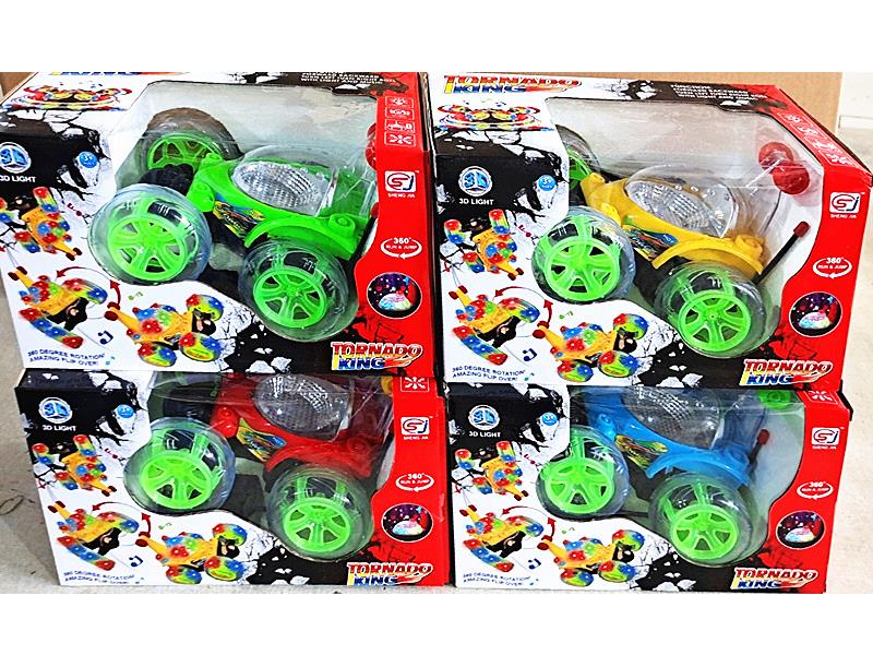 Remote Control Stunt Car With Colorful Lights And Music