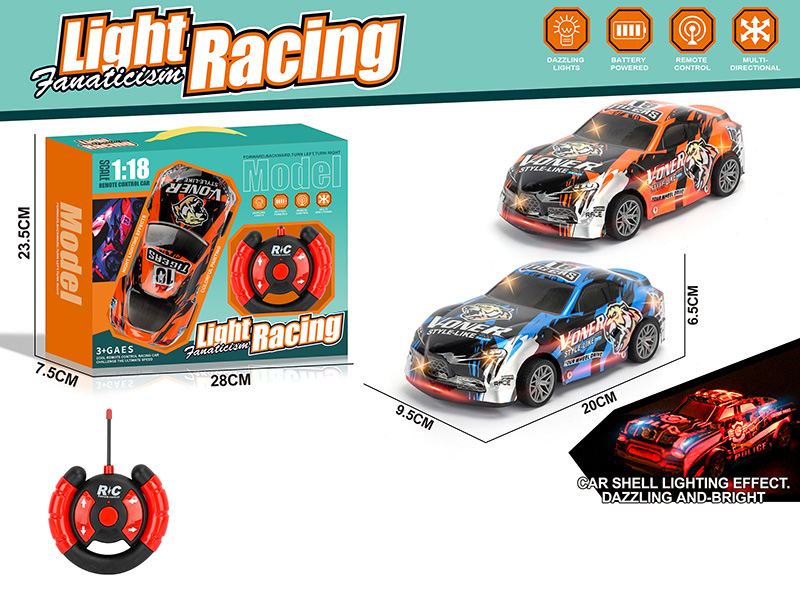 1:18 4CH R/C Racing Car(Not Included Batteries)