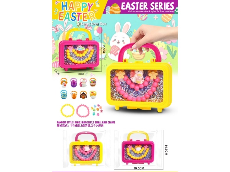 Easter Girl Accessory Set, Children'S Jewelry, Rings, Bracelets, Hair Accessories