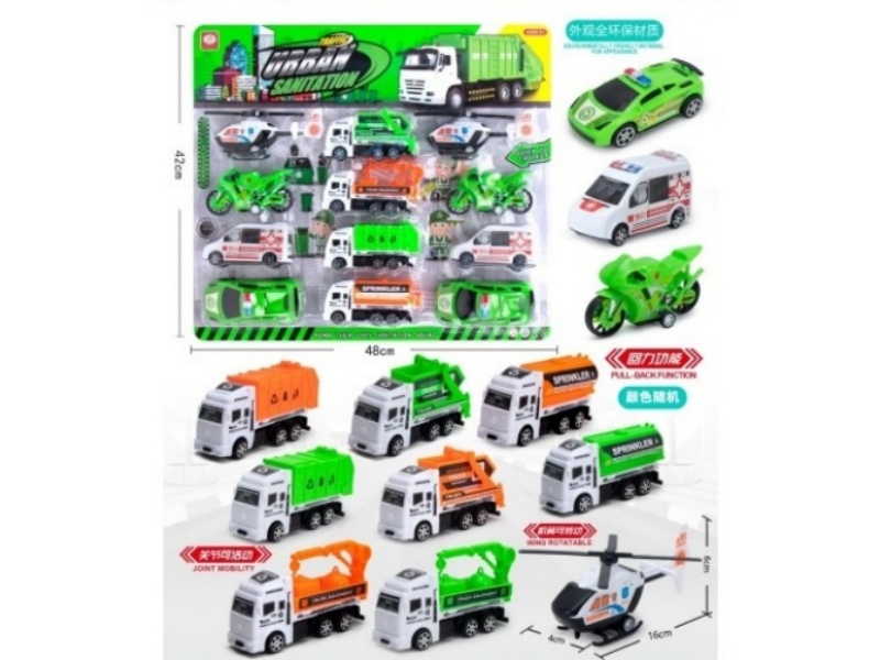 City Sanitation Team'S Rebound Vehicles With Boards Installed