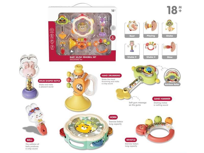 Baby Rattles 6pcs