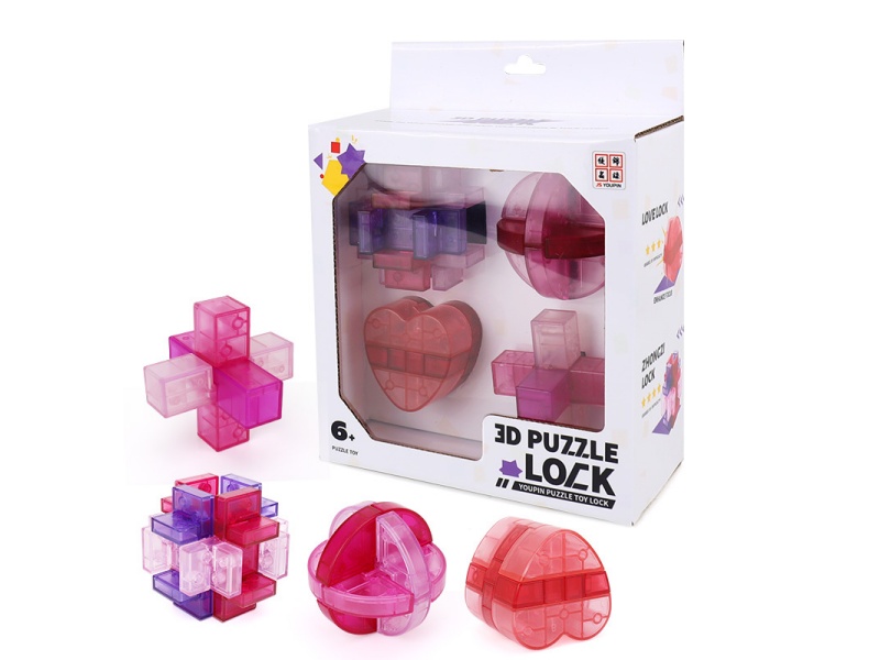 Four Sets Of Lu Ban Lock Sets