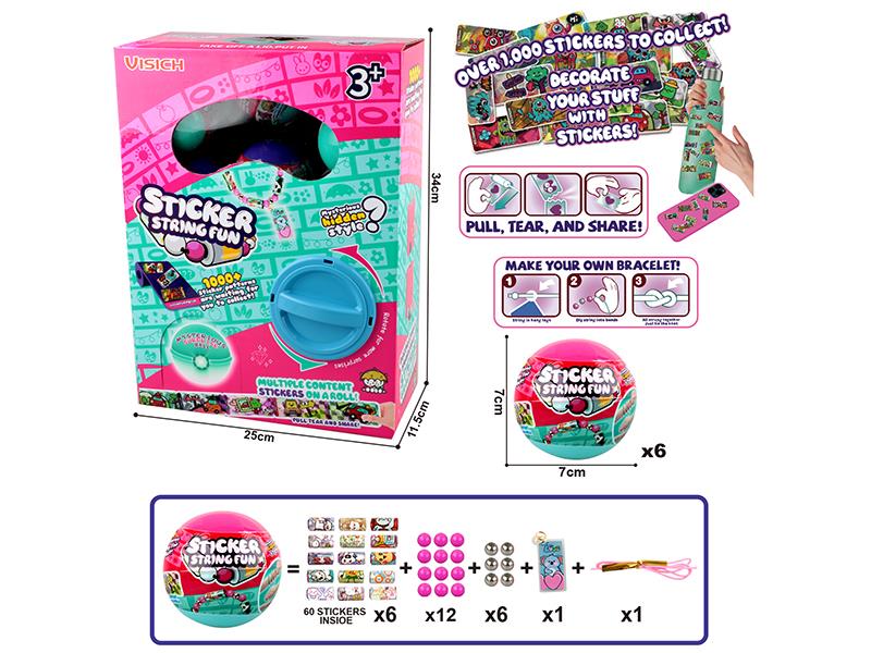 Sticker Bracelet(360 Stickers)6PCS