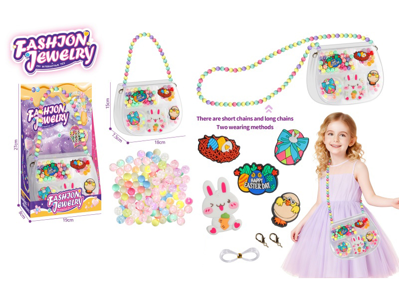 DIY Beads Crossbody Bag 2-In-1 Handmade Easter Theme