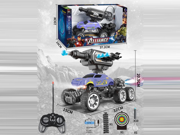 1:16 Remote Control Climbing Vehicle 6-Wheel 7CH Spray (Soft Elastic)/Thanos (Battery Included)