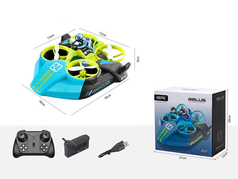 Sea, Land And Air Remote Control Four-Axis Fying Car